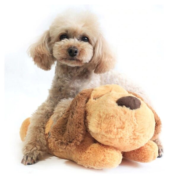 ❤️ Snuggle puppy med hjärtslag, stressar ner och lugnar din hund