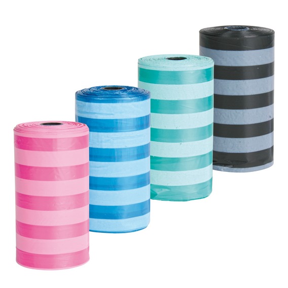 Trixie bajspåsar 4 rullar x 20 st, randiga