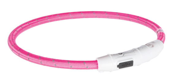 Flash light ring USB ø 7 mm, rosa i 3 storlekar