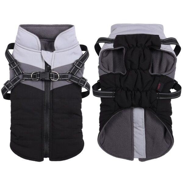"Take me with you" vinterjacka svart med inbyggd sele!
