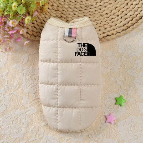The Dog Face jacka beige med inbyggd koppelring