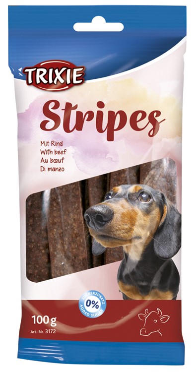 Trixie Stripes, beef, 10 pcs/100 g