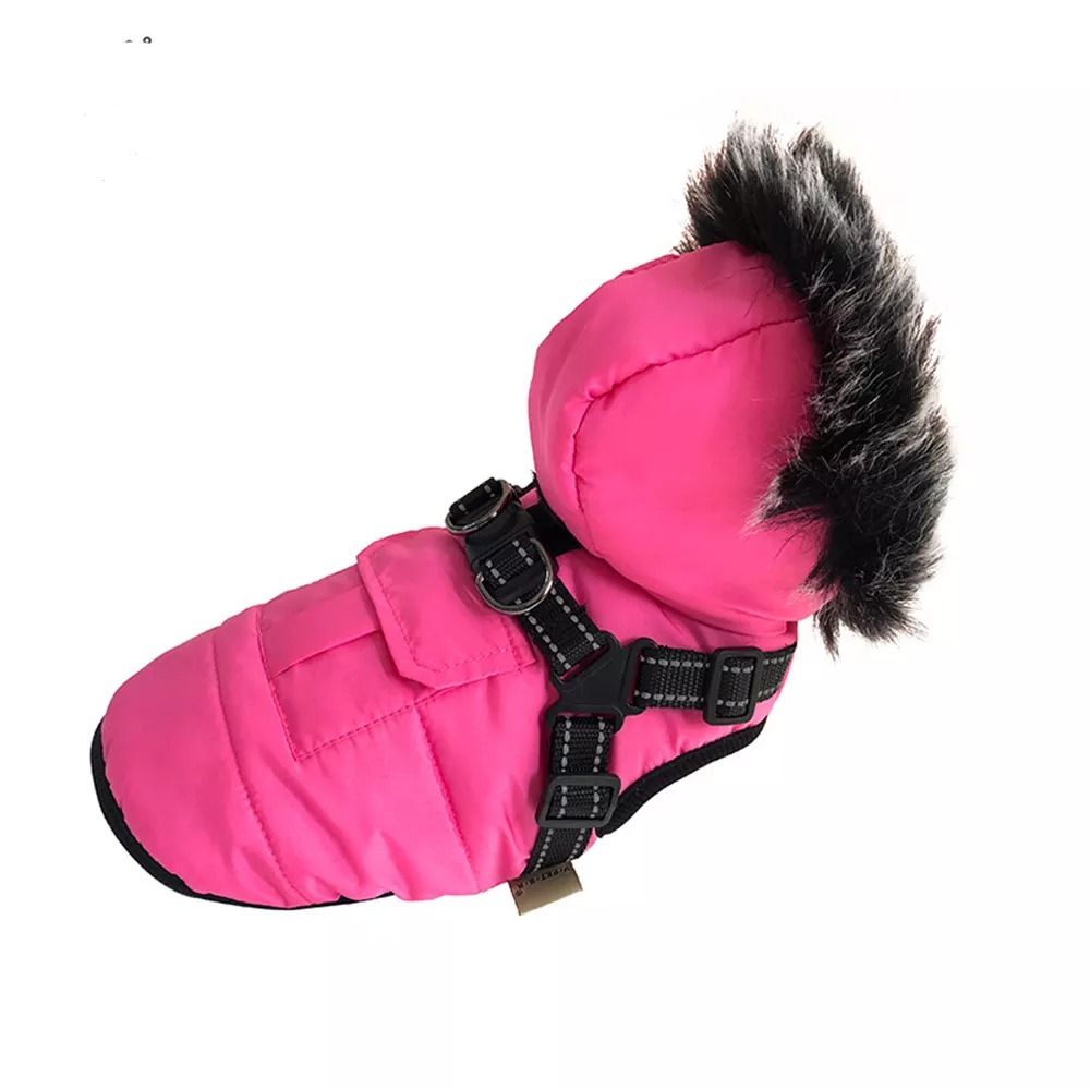 Mangman luvjacka med inbyggd sele rosa