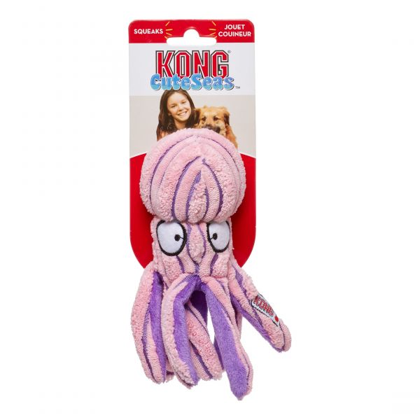 KONG - Leksak CuteSeas Octopus Rosa S 17cm - Bild 2